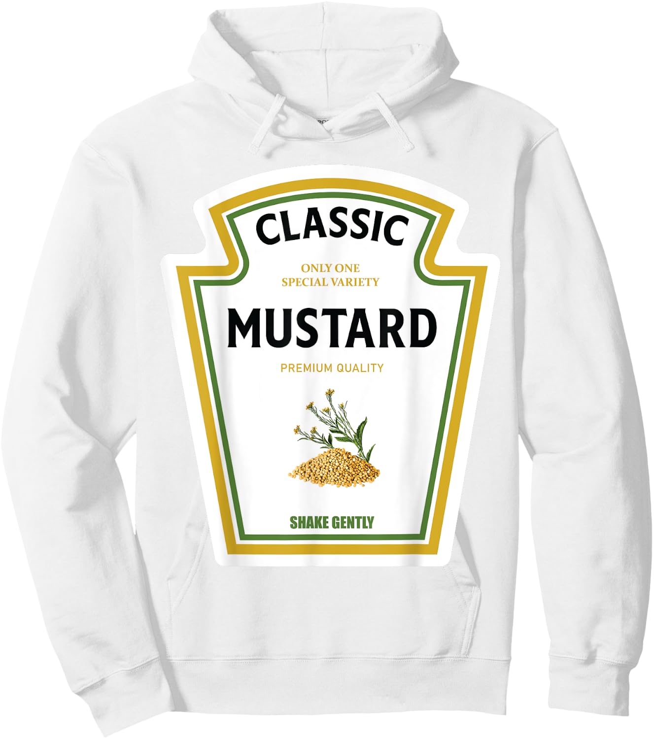 Mustard Halloween 2023 Costume Family Team Ketchup Mayo , yellow Hoodie - Hoodie | White