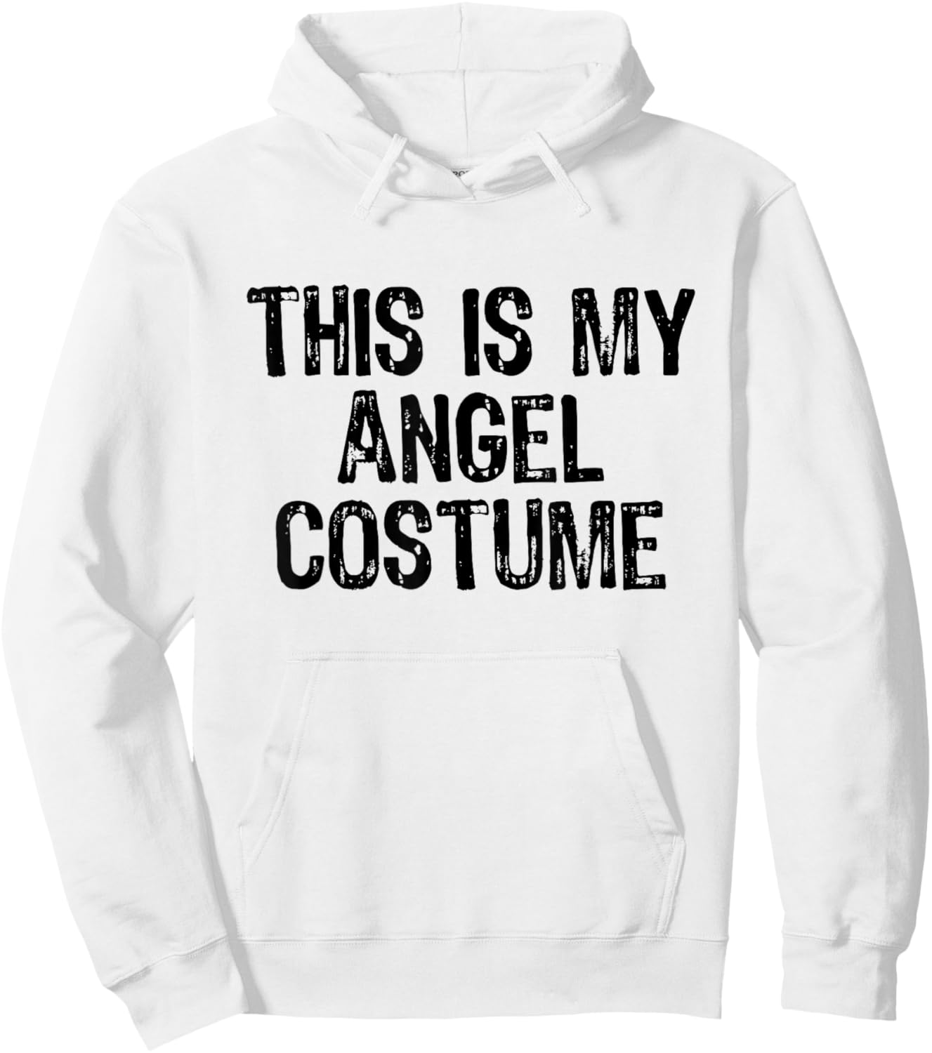 This Is My Angel Halloween Costume Simple Funny Last Minute Hoodie - Hoodie | White