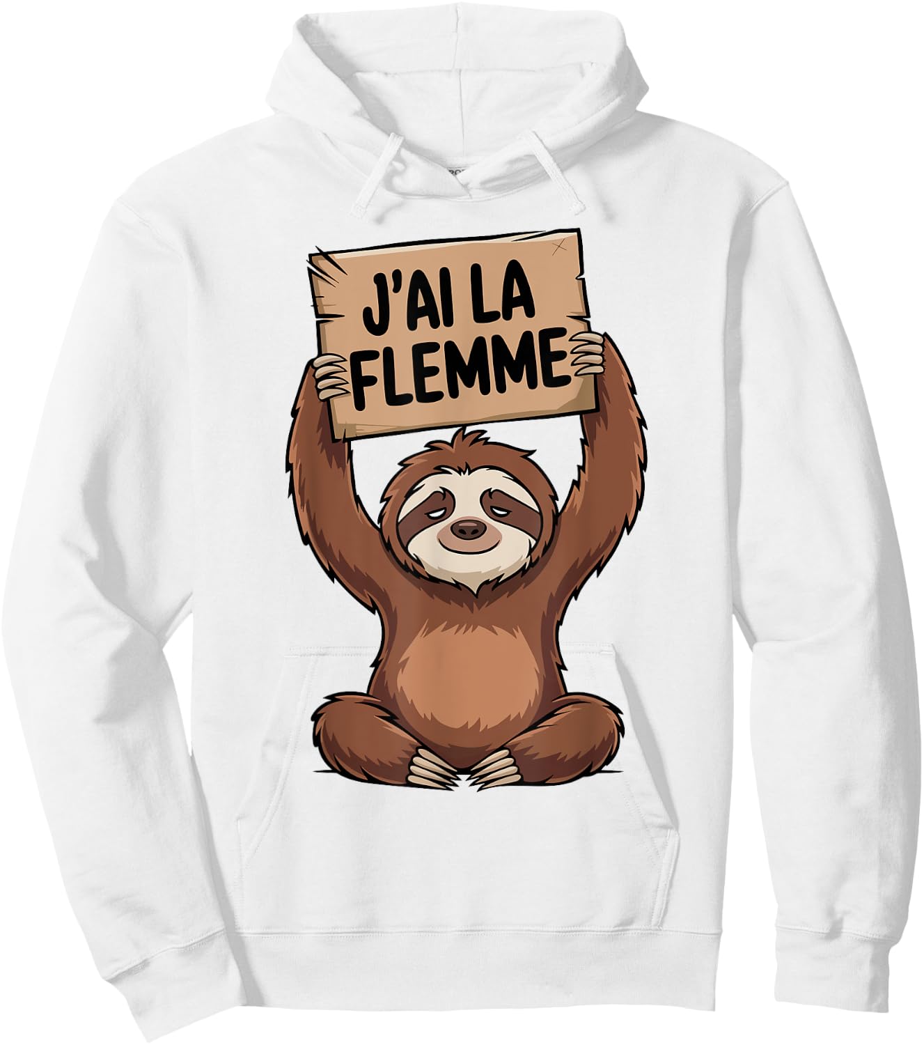 Lazy Funny Lazy Sleep I Have the Flemme , white, S Hoodie - Hoodie | White