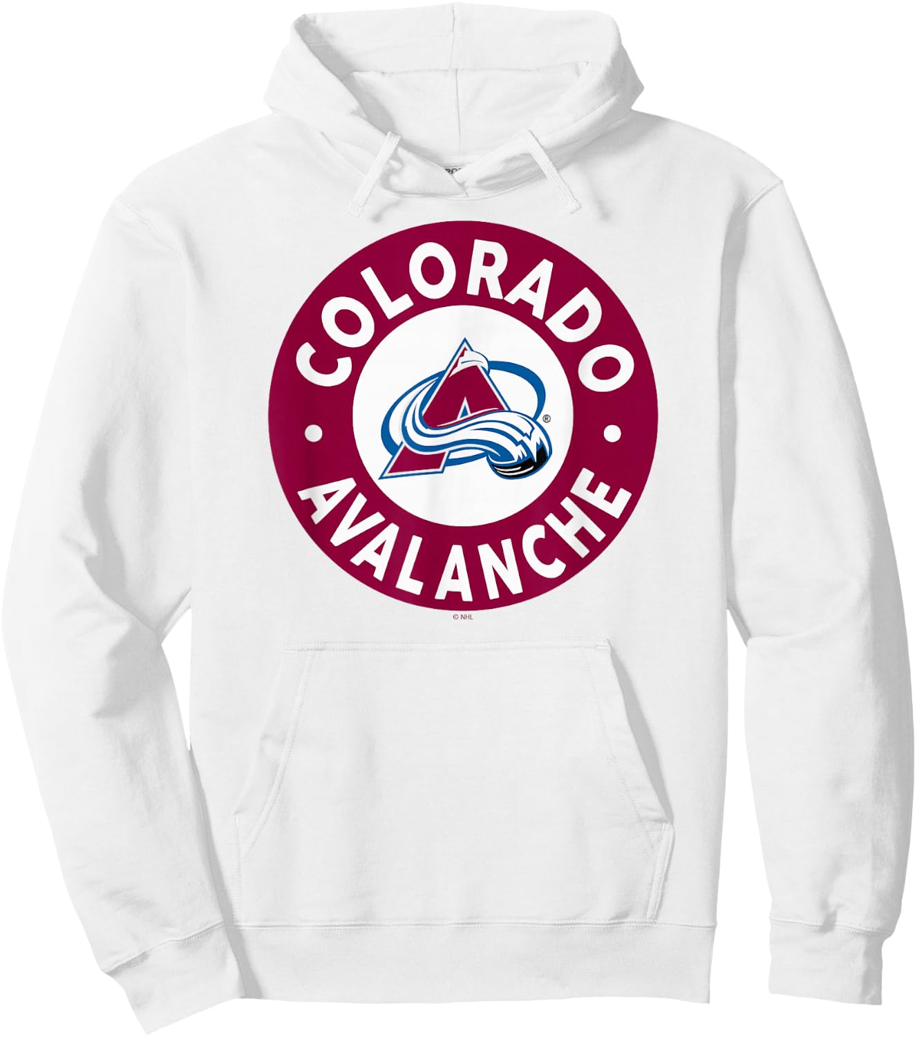 Colorado Avalanche Symbol Gray Officially Licensed Hoodie - Hoodie | White