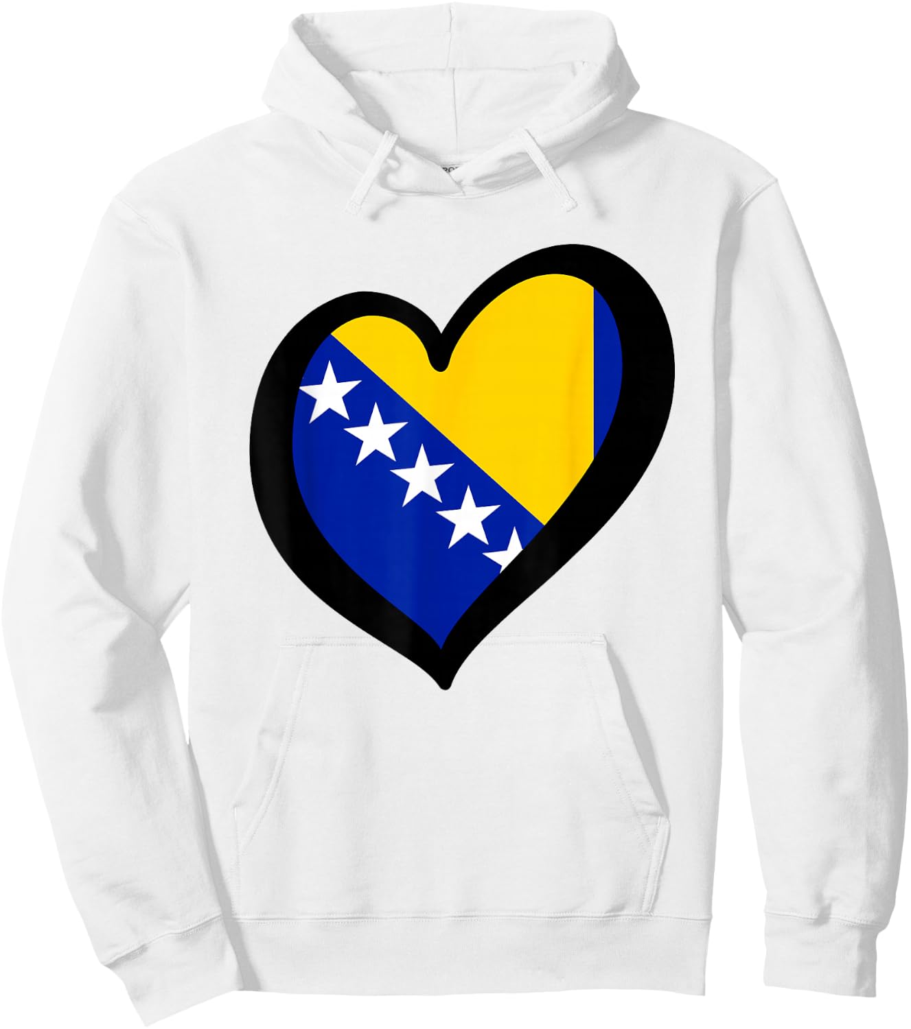 Bosnien Flagge Bosnische Farben Sarajevo Frauen Männer BIH Hoodie - Hoodie | White