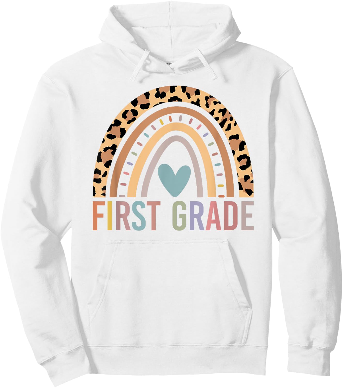 First Grade Rainbow Girls Boys Teacher Team 1st Grade Squad Hoodie - Hoodie | White