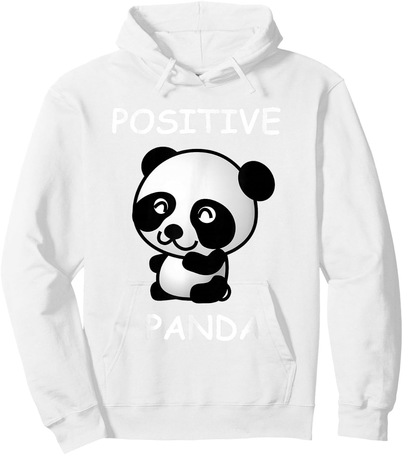 Cute Panda Bear for Positive Kids Hoodie - Hoodie | White