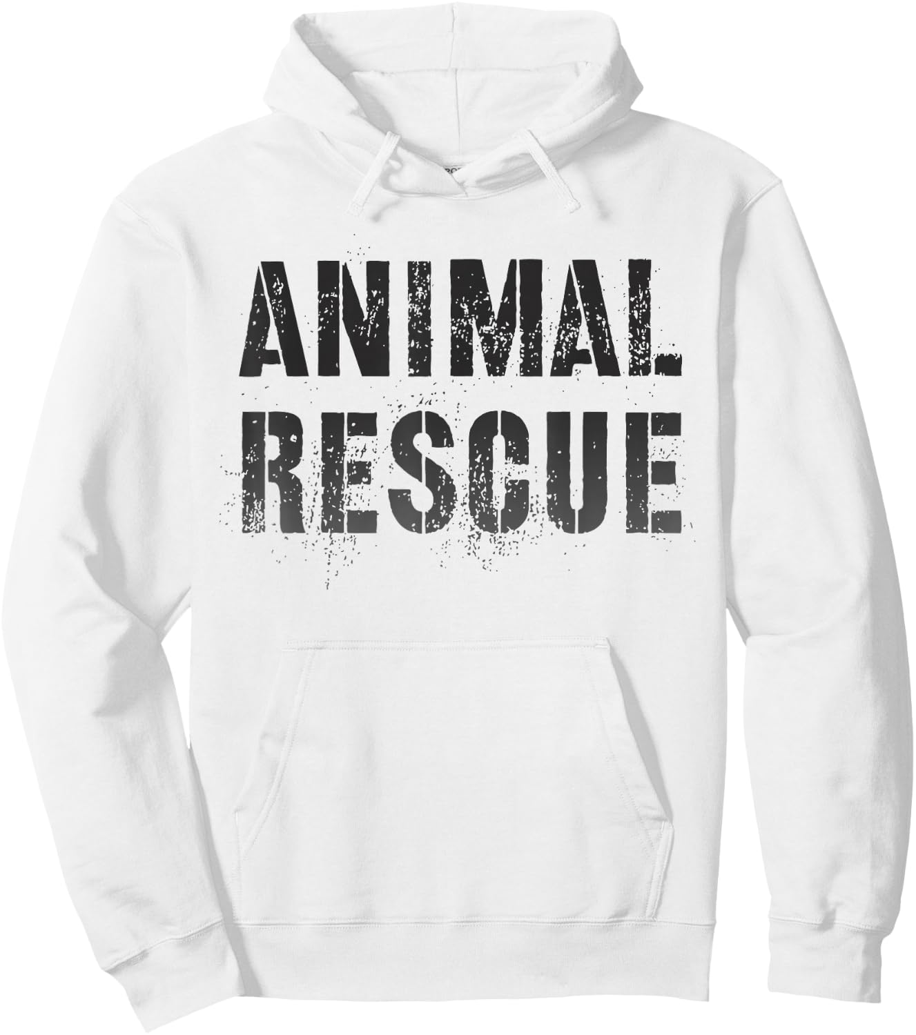 Vintage ANIMAL RESCUE Wild Cats Dogs Adoption Dept Uniform Hoodie - Hoodie | White
