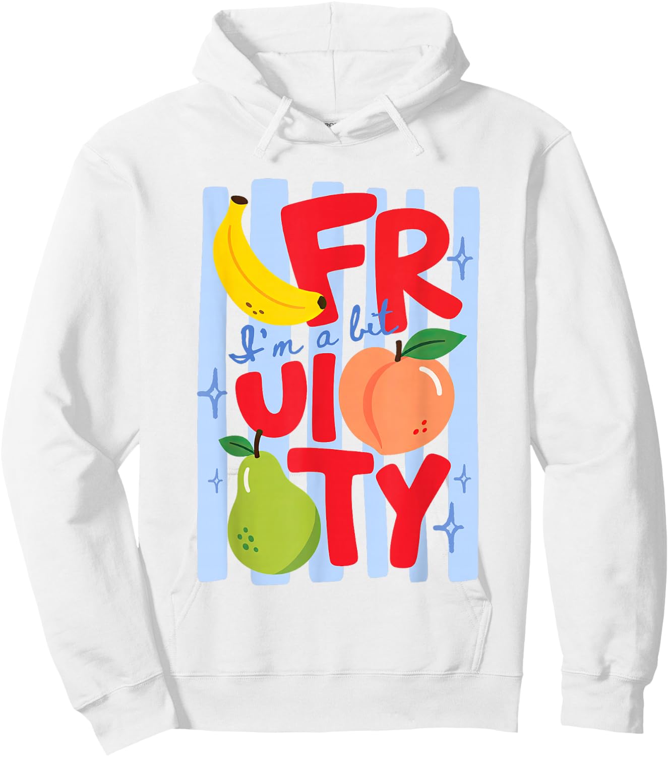 I'm A Bit Fruity LGBT Queer Pride Month Gay Lesbian Bisexual Hoodie - Hoodie | White