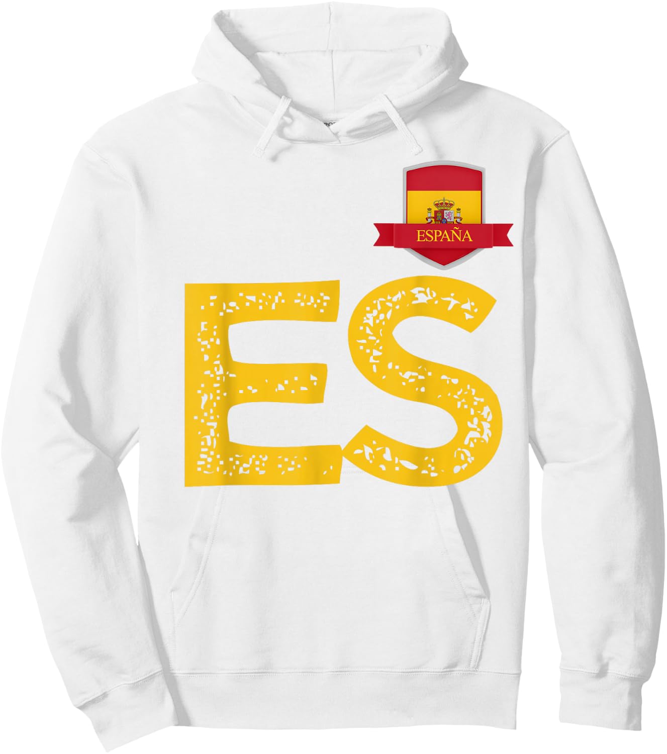 Spanien España Menschenflagge Buchstaben E und S Spanien España Hoodie - Hoodie | White
