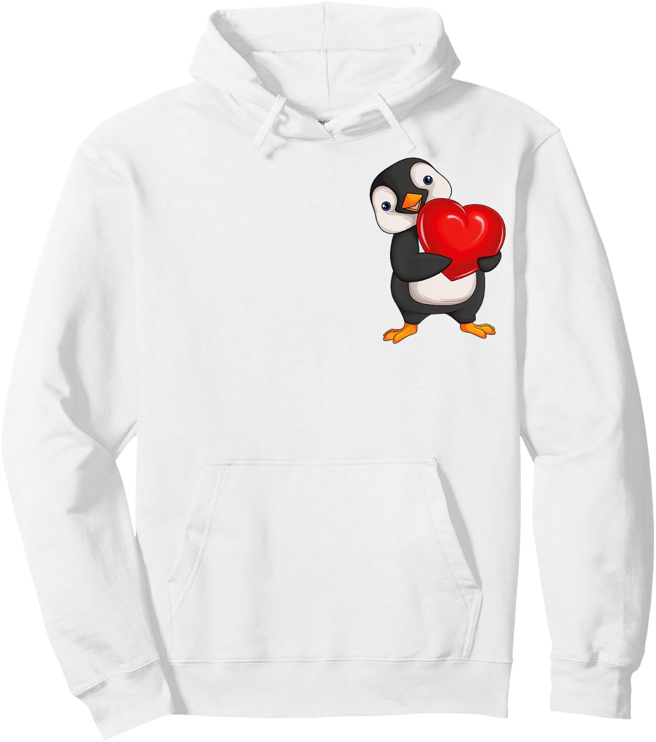 Penguin Women's Girls Children Penguin Hoodie - Hoodie | White