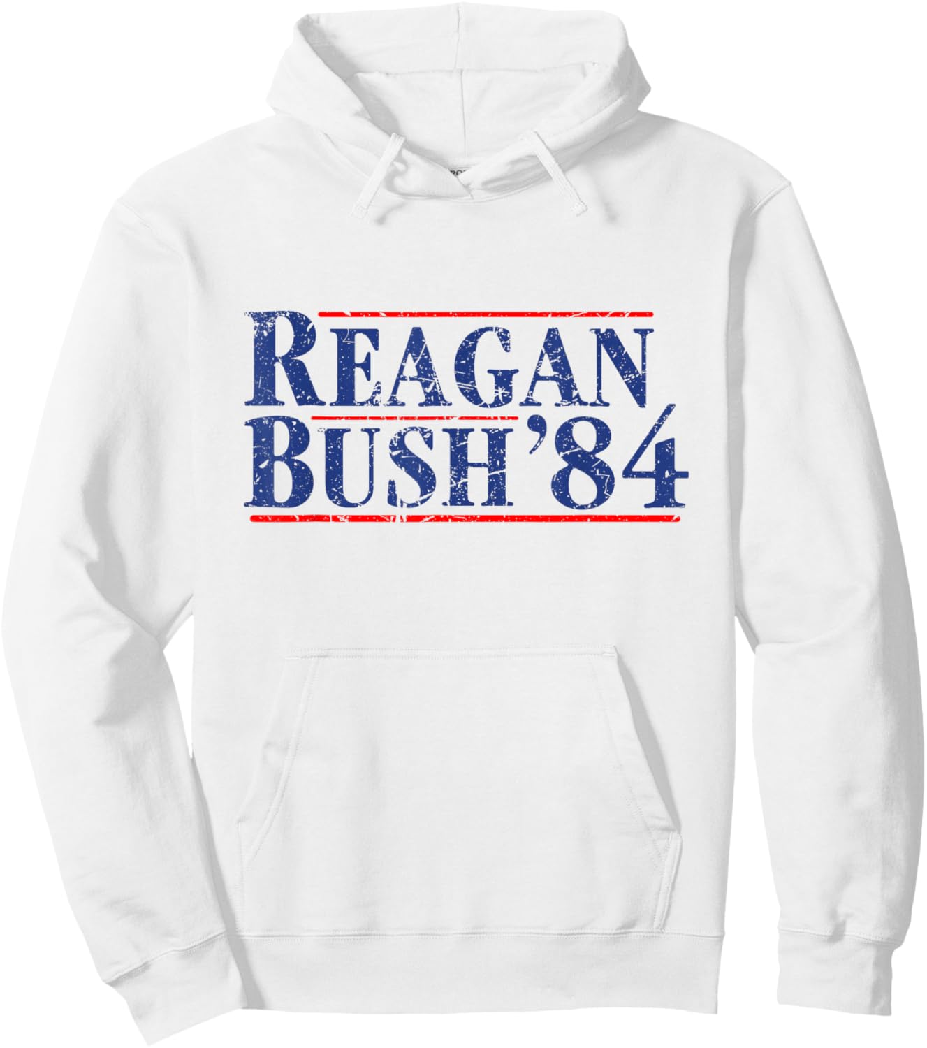 Reagan Bush 1984 Republican Vintage Conservative Retro 80's Hoodie - Hoodie | White