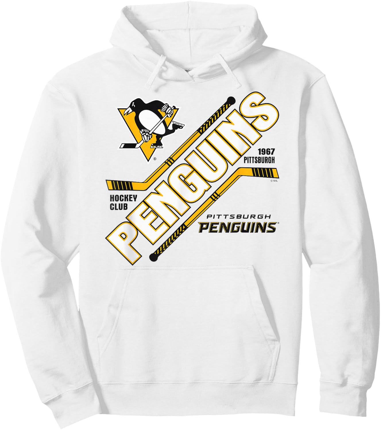 Pittsburgh Penguins Force Gray Officially Licensed Hoodie - Hoodie | White