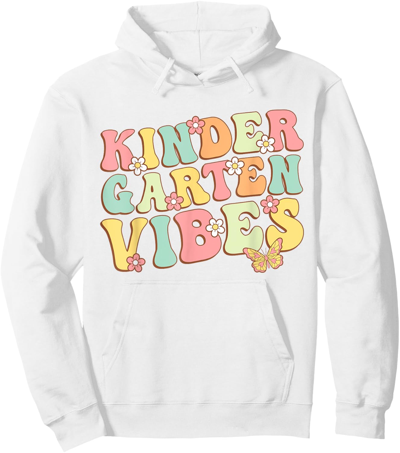 Kindergarten Vibes Hello Kindergarten Teacher Kids Retro Hoodie - Hoodie | White