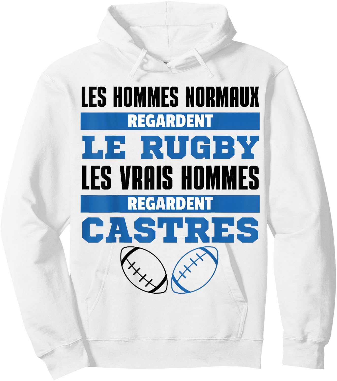 Supporter Rugby Castres Gift Humour , white, S Hoodie - Hoodie | White