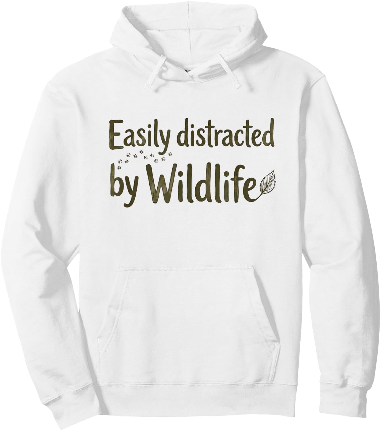 Easily Distracted By Wildlife Outdoor Nature Lover Hoodie - Hoodie | White