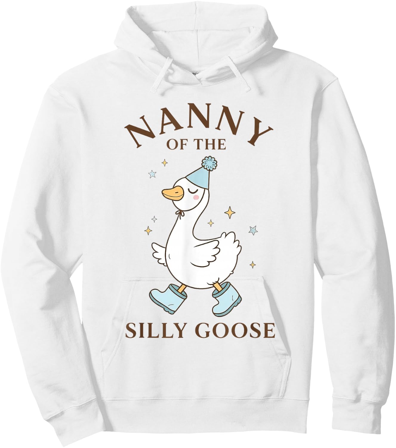 Nanny of The Silly Goose Birthday Family 1st Birthday Hoodie - Hoodie | White