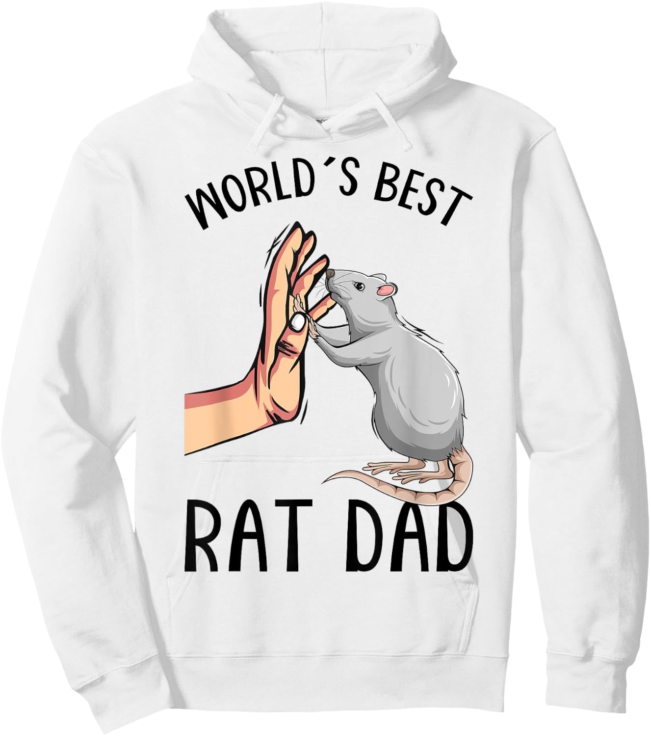 Rat Dad Rats Lover Hoodie - Hoodie | White