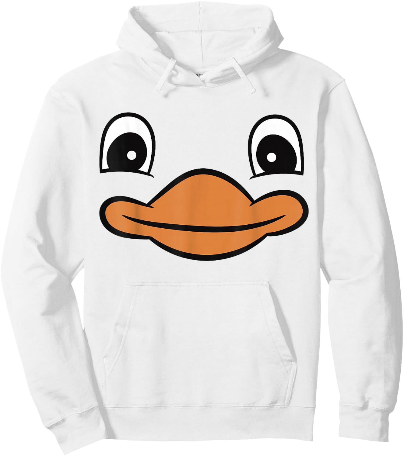 Duck Face Cute Yellow Rubber Duck Hoodie - Hoodie | White