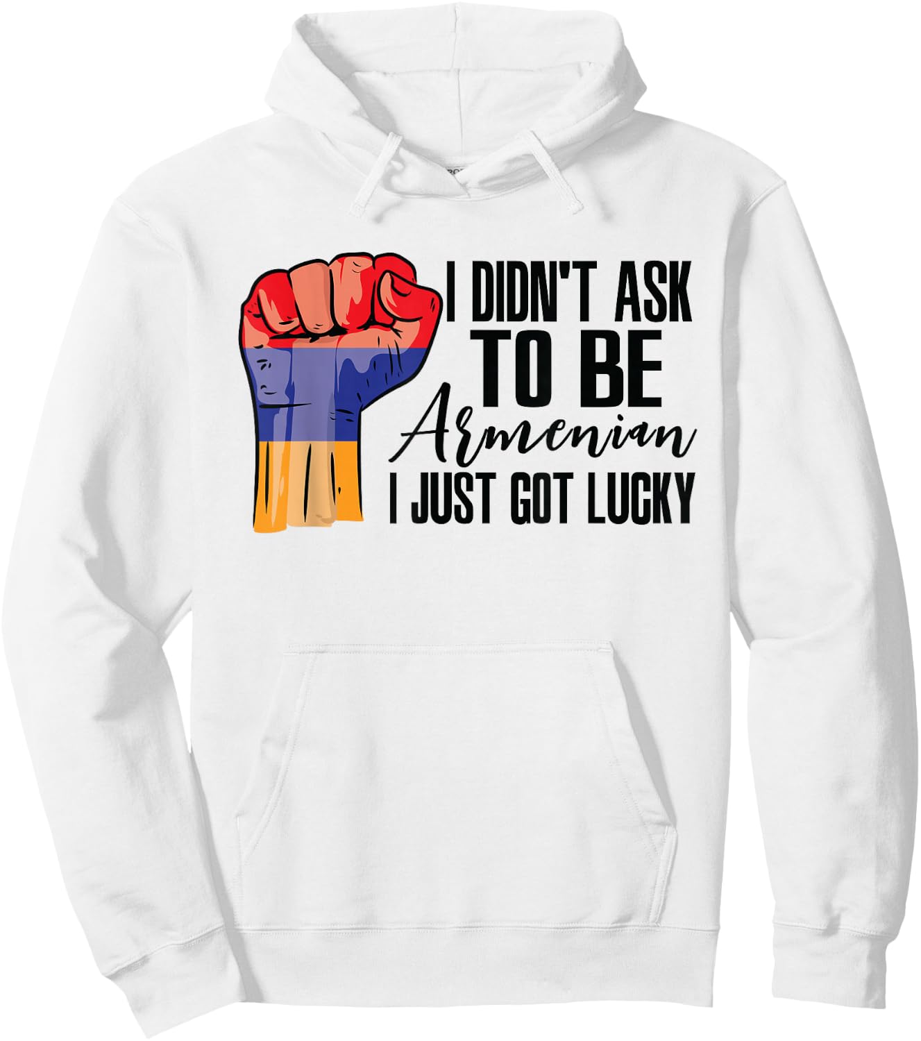 Armenian Armenia Flag Grown Armenian Roots Patriot Hoodie - Hoodie | White