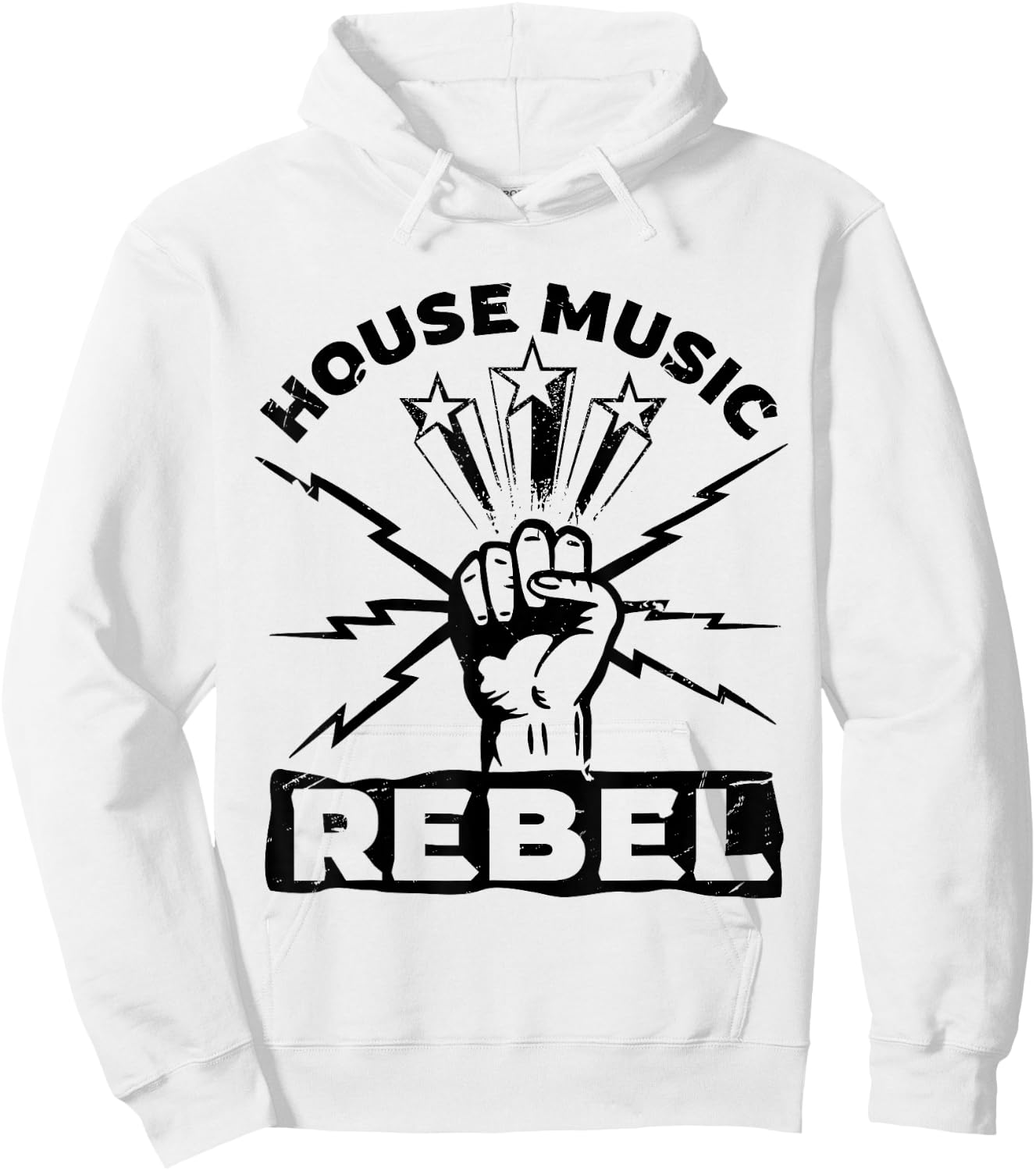 House Rebel Gear for House Musician | House Music Hoodie - Hoodie | White