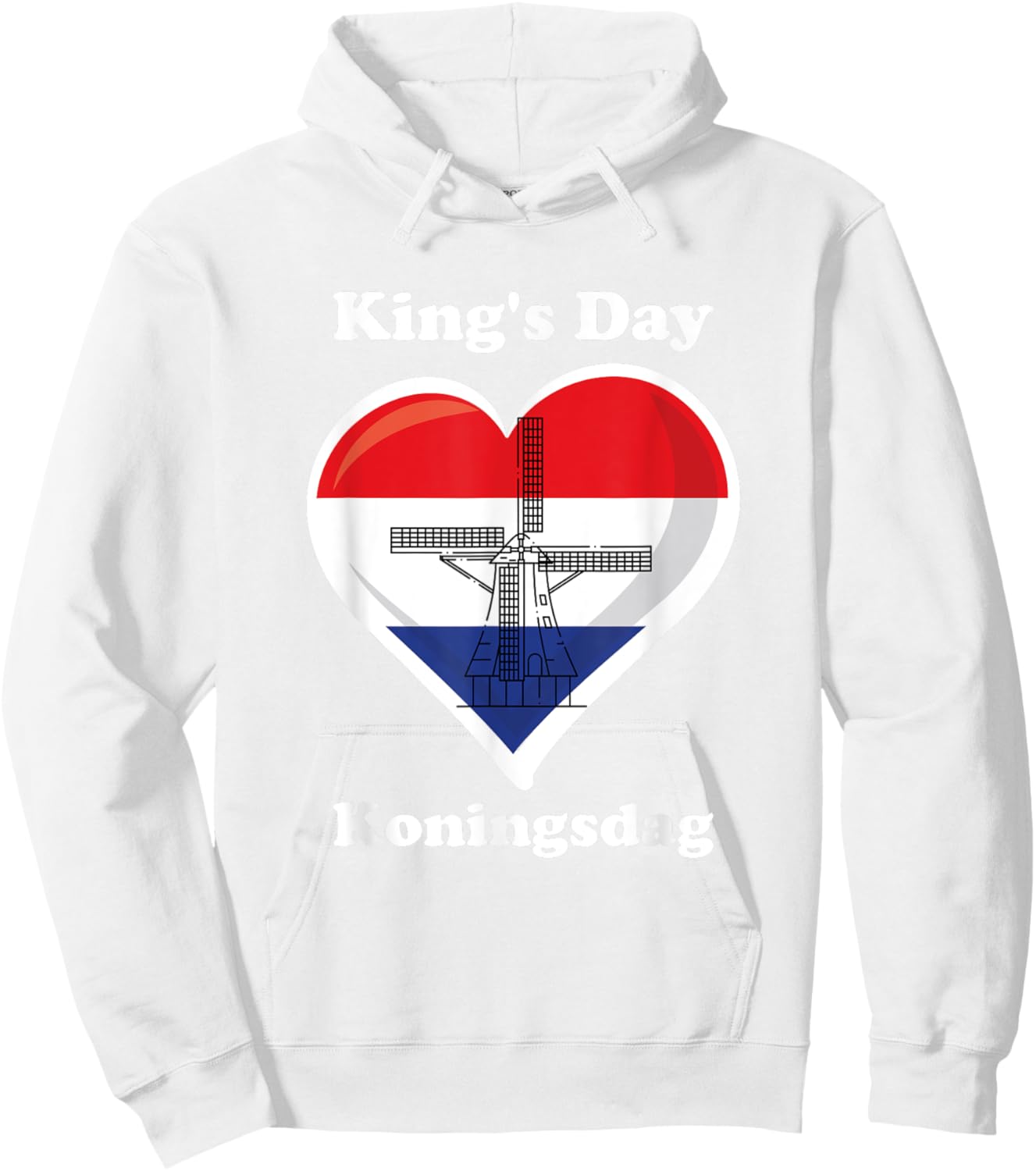 Dutch Koningsdag King's Day , Orange, S Hoodie - Hoodie | White
