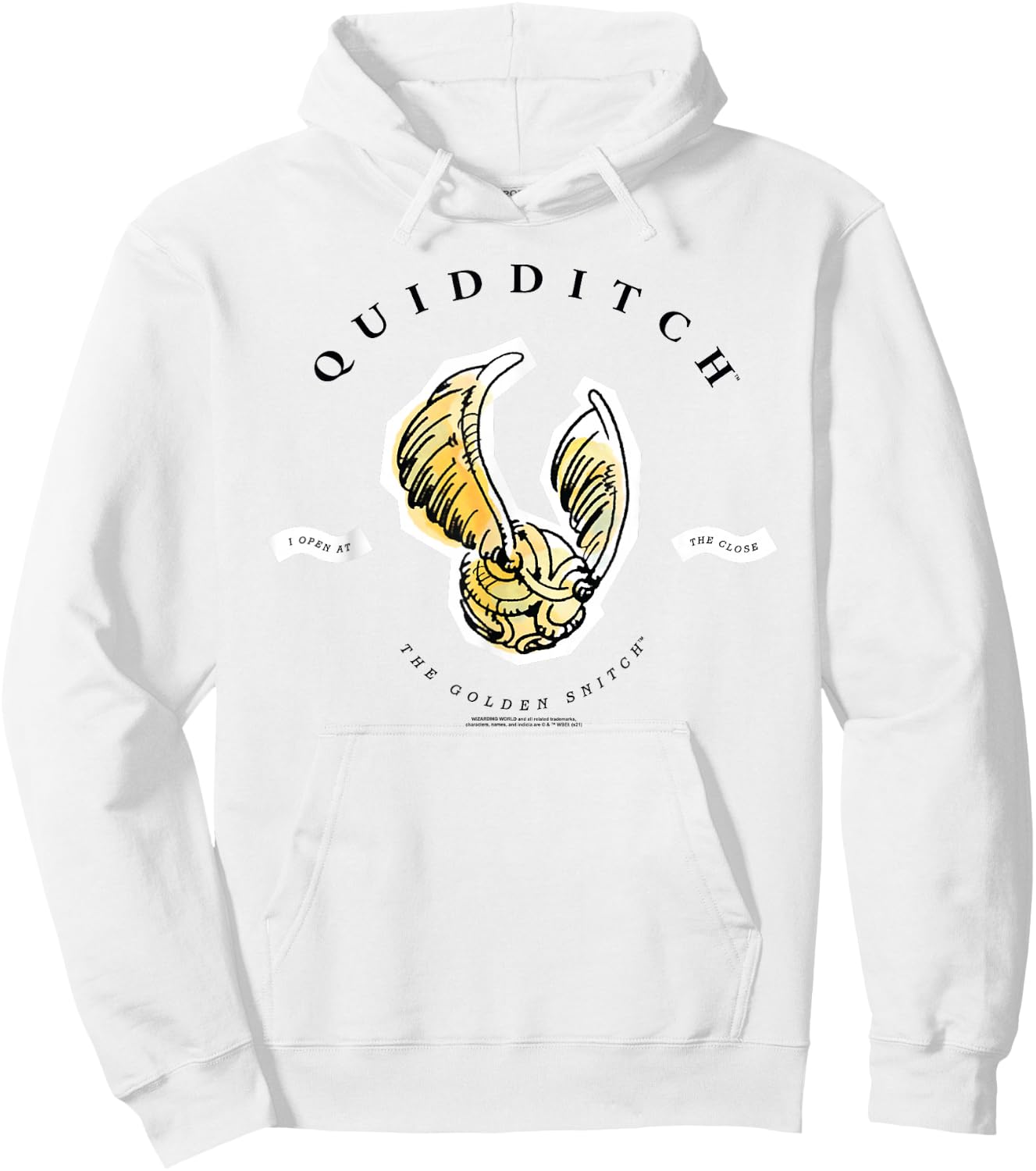 Harry Potter Golden Snitch I Open at the Close Hoodie - Hoodie | White