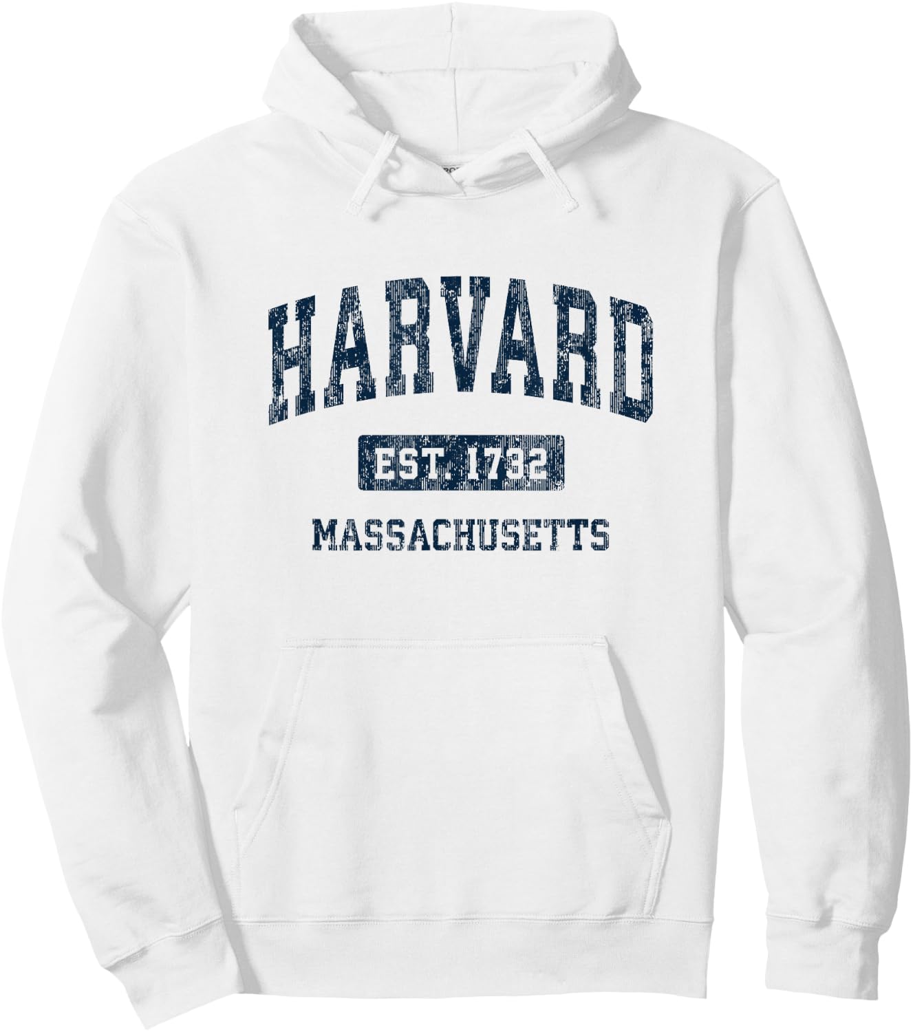 Harvard Massachusetts MA Sports Design Vintage , gray Hoodie - Hoodie | White