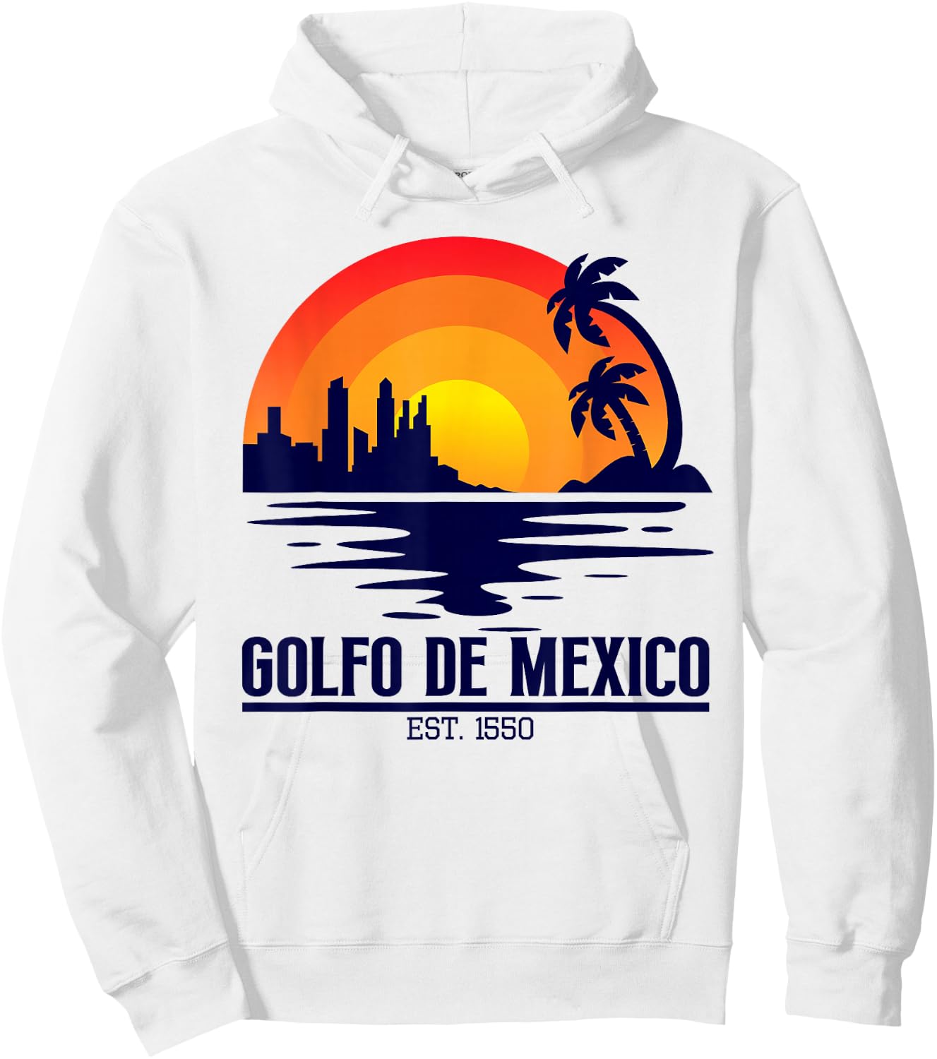 golfo de mexico gulf of mexico Men Hoodie - Hoodie | White