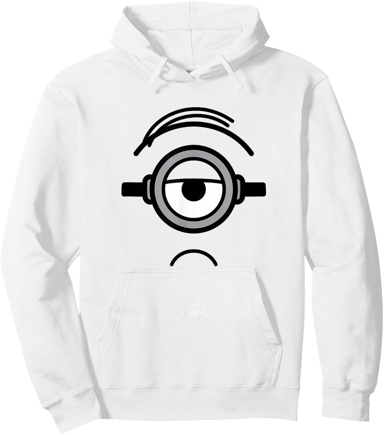 Minions Dick Big Face Costume Graphic Hoodie - Hoodie | White