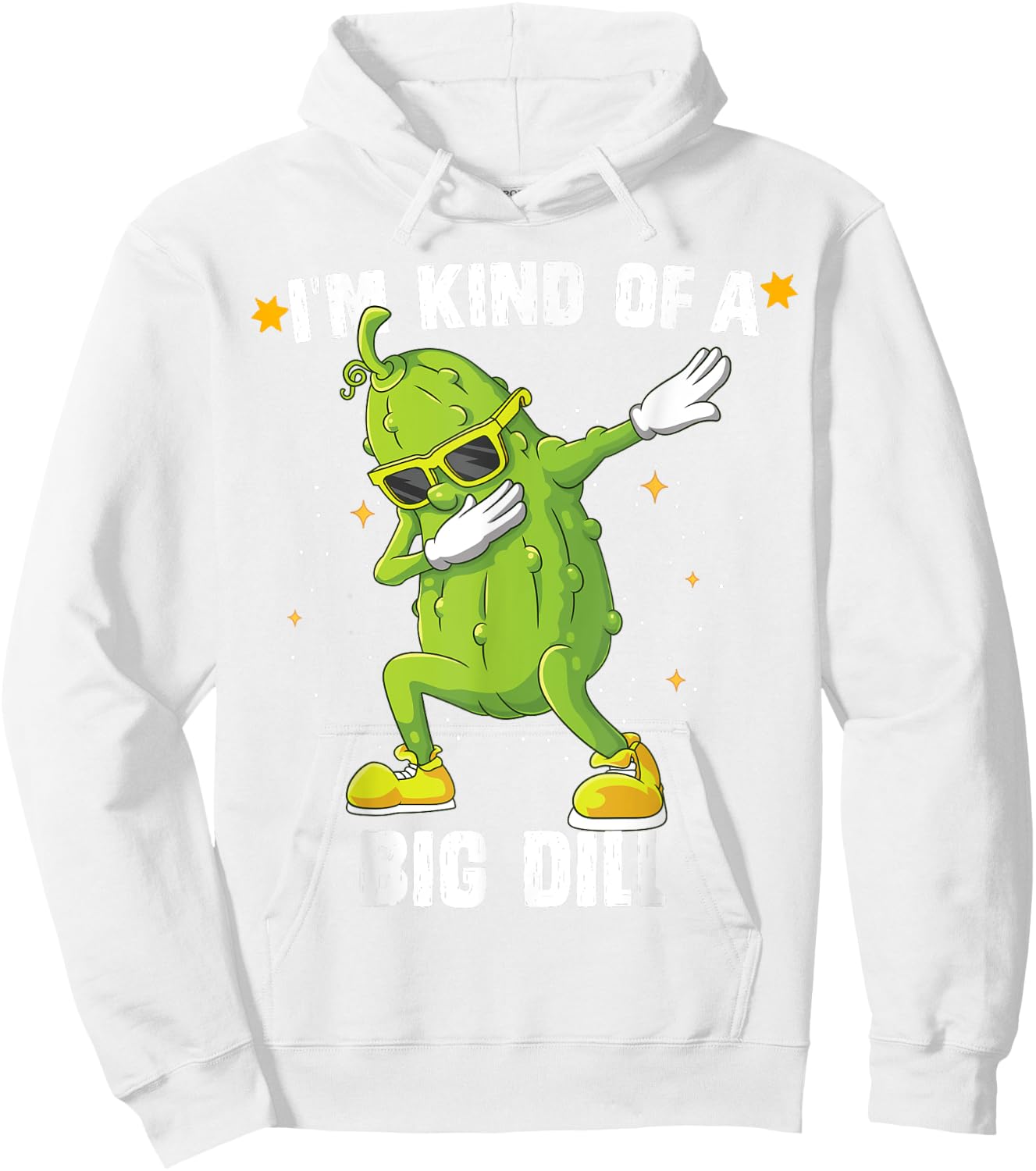 I'm Kind Of Big Dill Pickle Dabbing Halloween Cucumber Hoodie - Hoodie | White