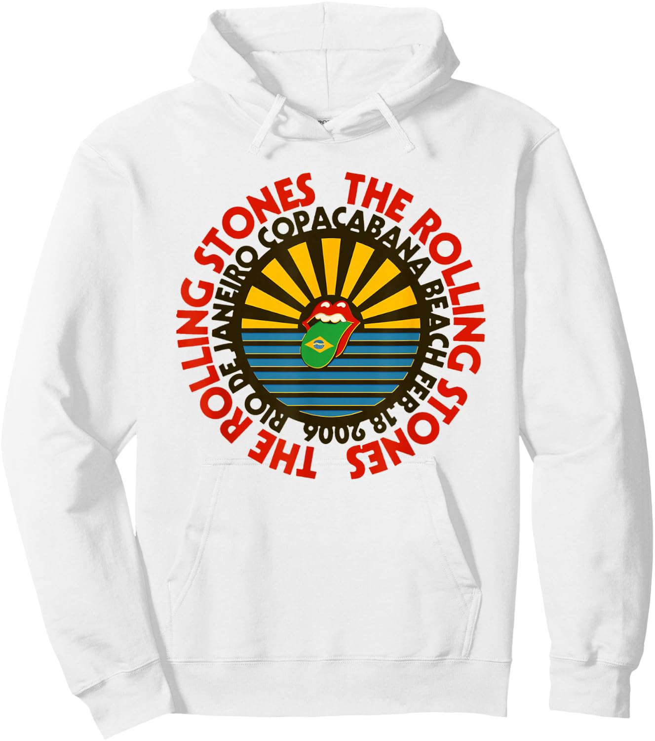 Offizielle Rolling Stones Copacabana Beach Hoodie - Hoodie | White