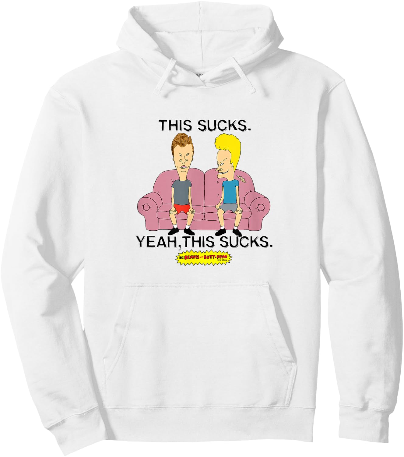 Beavis and Butthead - This Sucks Hoodie - Hoodie | White