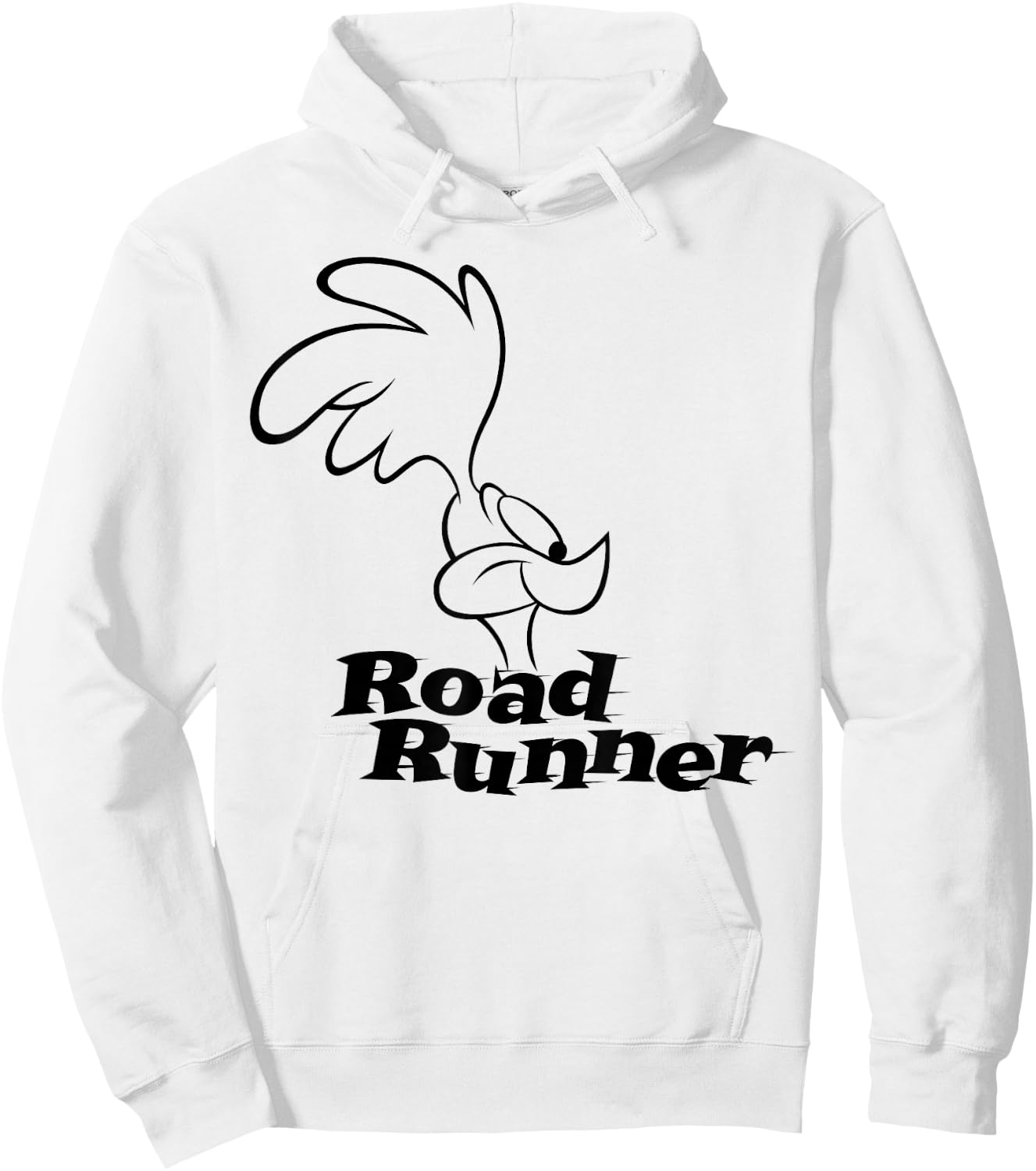 Road Runner Logo Profile Hoodie - Hoodie | White