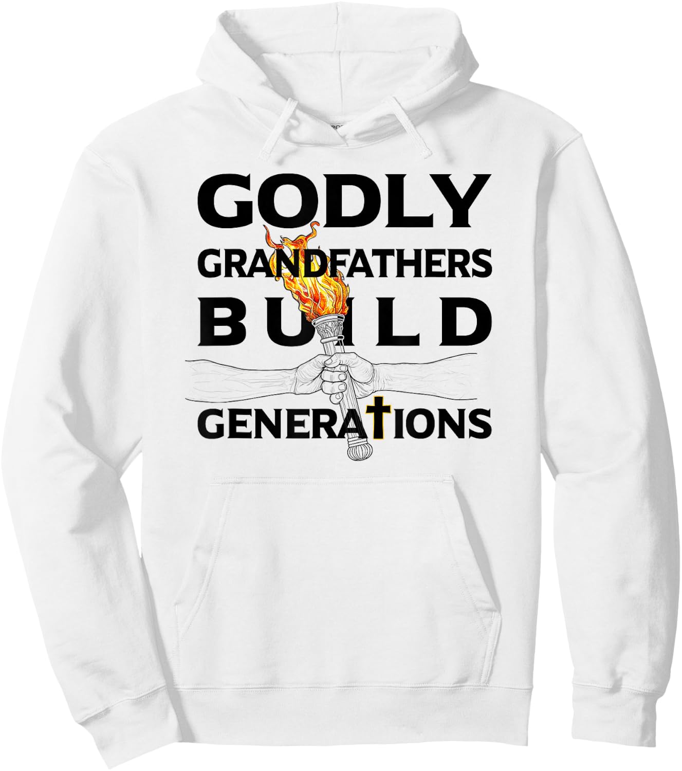 Godly Grandfathers Christian Faith Bible Theme Father's Day Hoodie - Hoodie | White