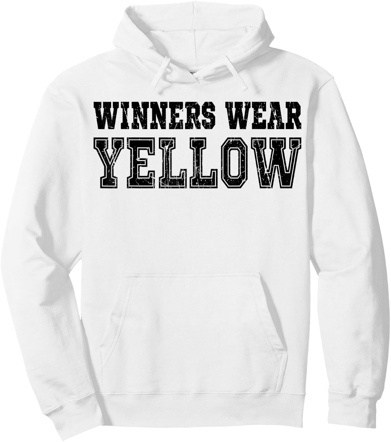 Winners Wear Yellow Color Team Spirit Game War Camp Parent Hoodie - Hoodie | White