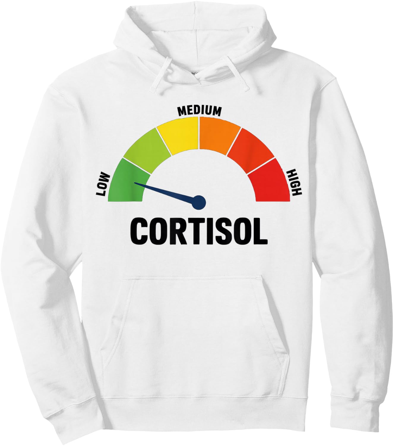 Niedriger Cortisolspiegel Meme Hoodie - Hoodie | White