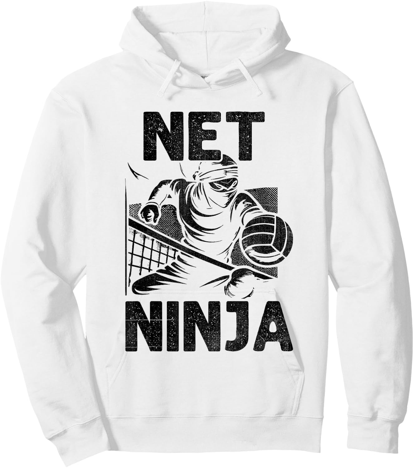 Net Ninja Volleyball Player Volleyballer Sports Hoodie - Hoodie | White