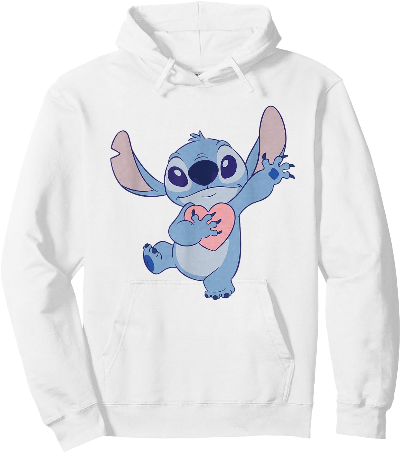 Lilo And Stitch Heart Nightdress , White Hoodie - Hoodie | White