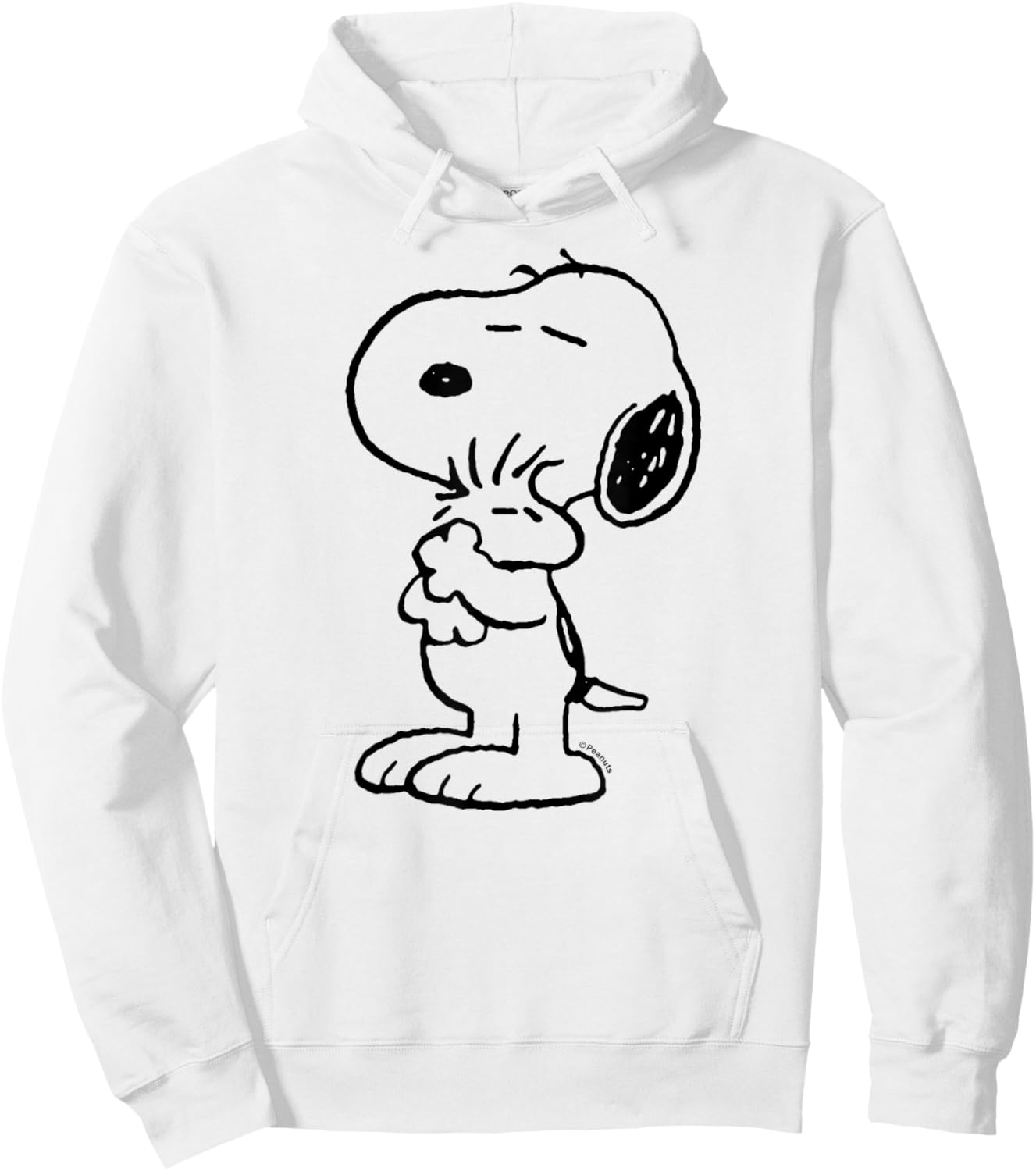 Peanuts Snoopy Loves Woodstock , blue Hoodie - Hoodie | White
