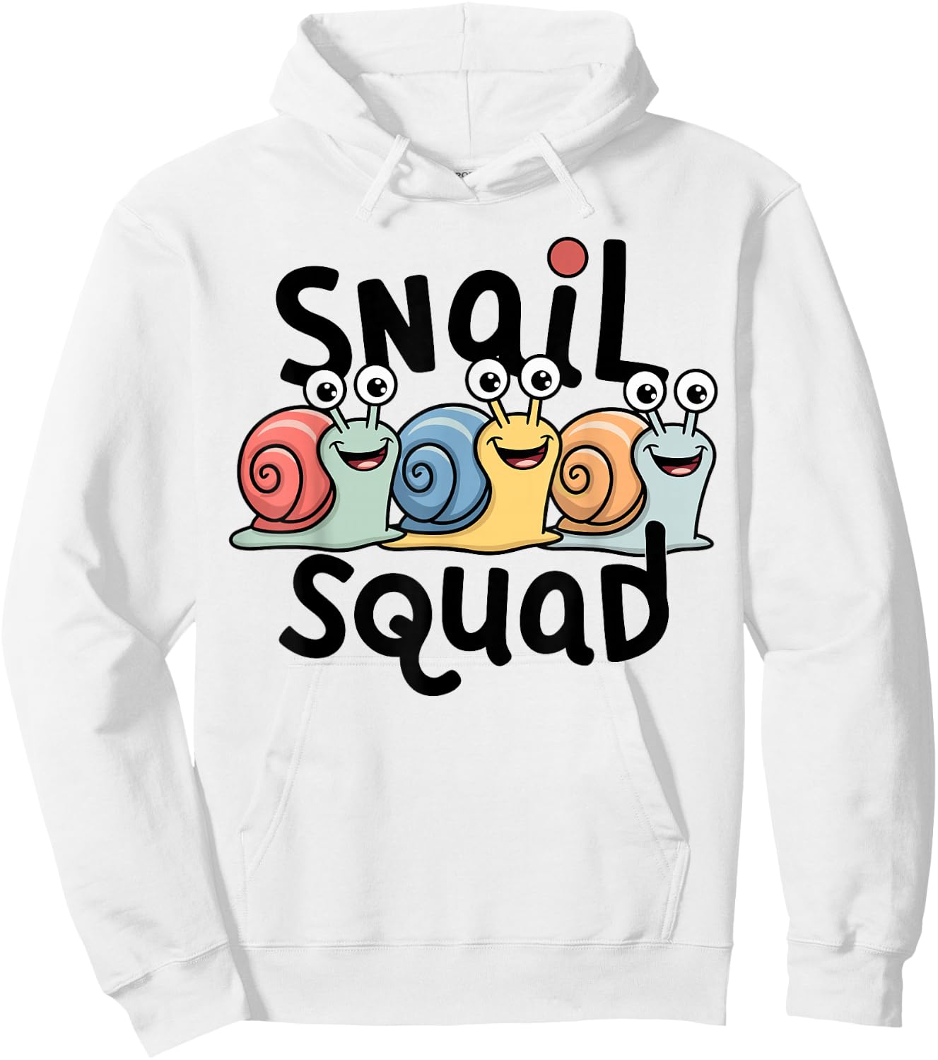 Snail Squad Design for Snail Lover Stuff | Kids Snail Hoodie - Hoodie | White