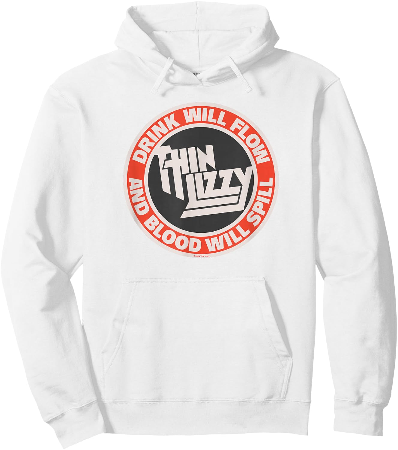 Thin Lizzy Drink Will Follow Hoodie - Hoodie | White