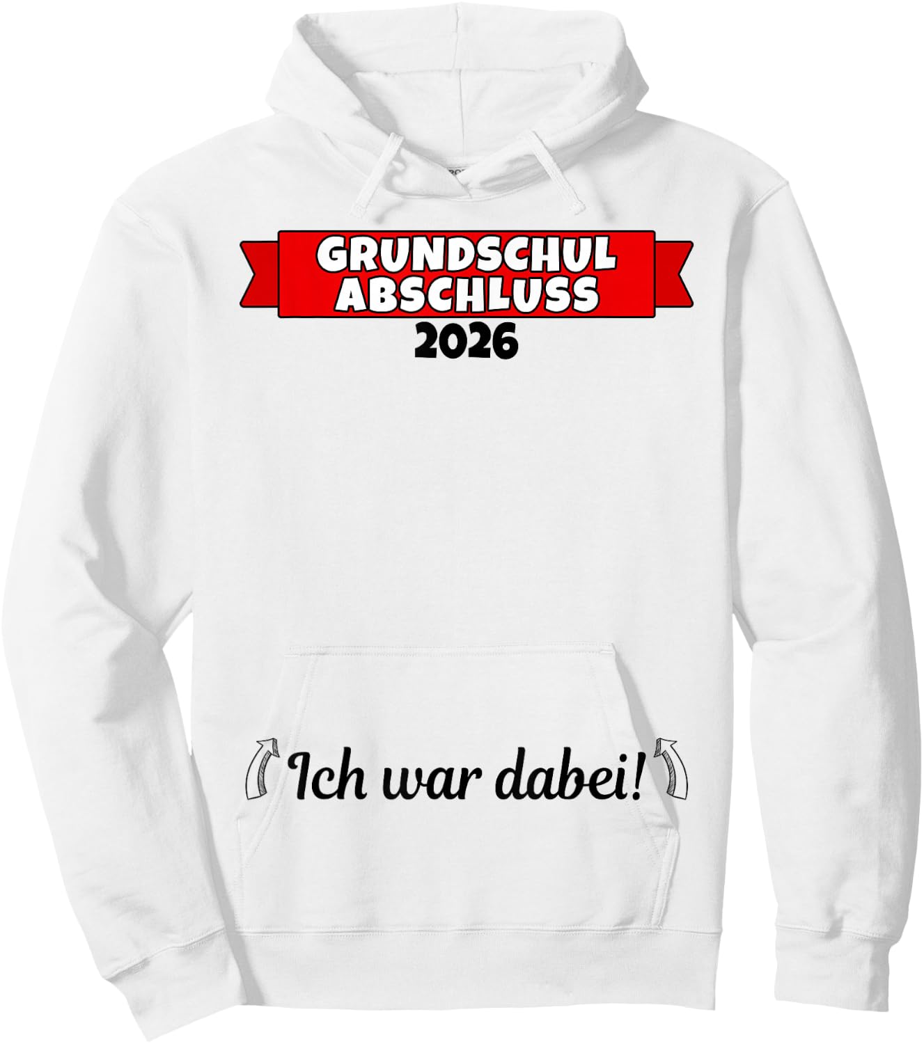 Grundschule Abschluss, Grundschulabschluss 2026 Gästebuch Hoodie - Hoodie | White
