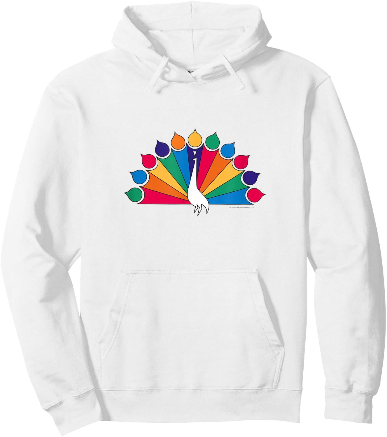 NBC Vintage 1956 Peacock Comfortable Hoodie - Hoodie | White