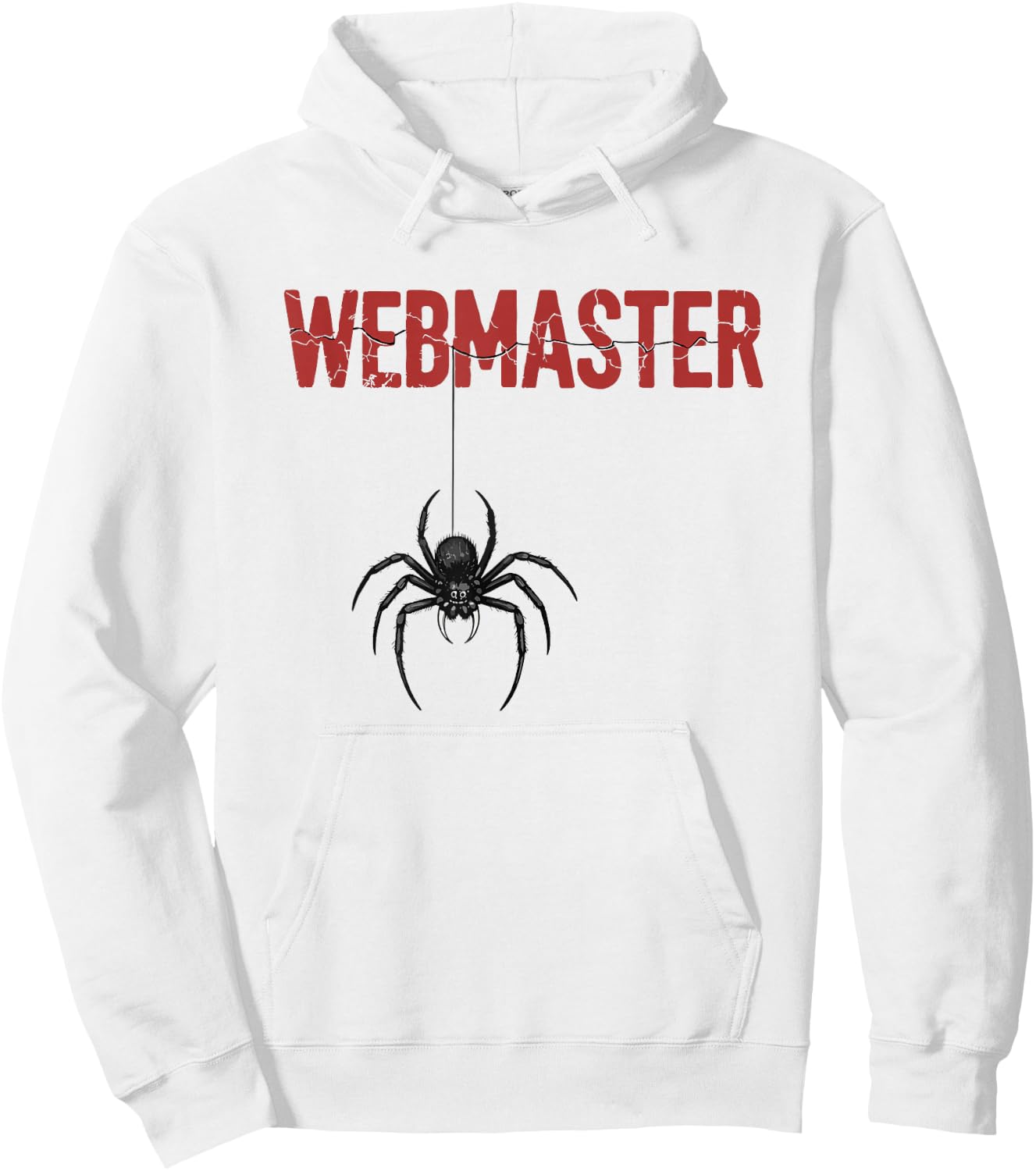 Spider Webmaster Funny Web Builder Spider Design Hoodie - Hoodie | White