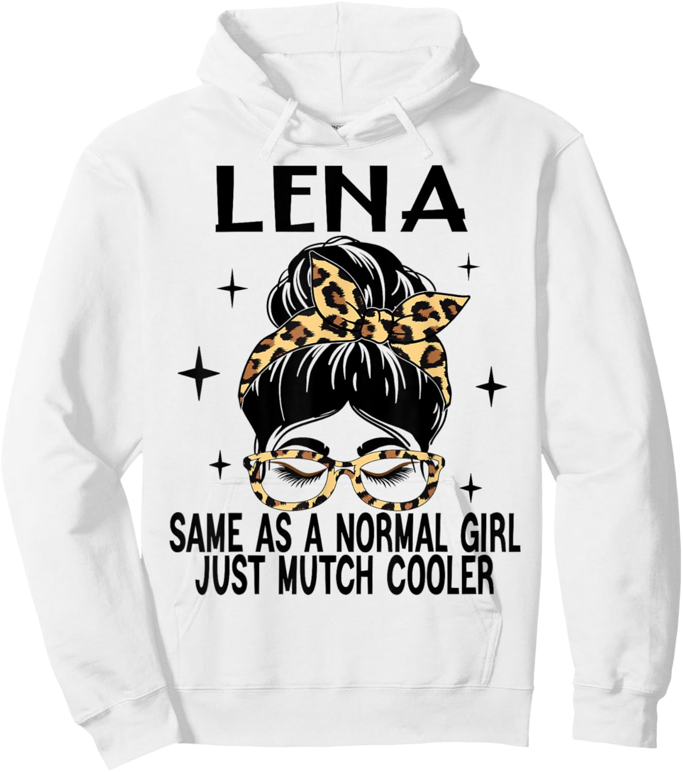 LENA Costume Cute Definition Personalized Name LENA Hoodie - Hoodie | White