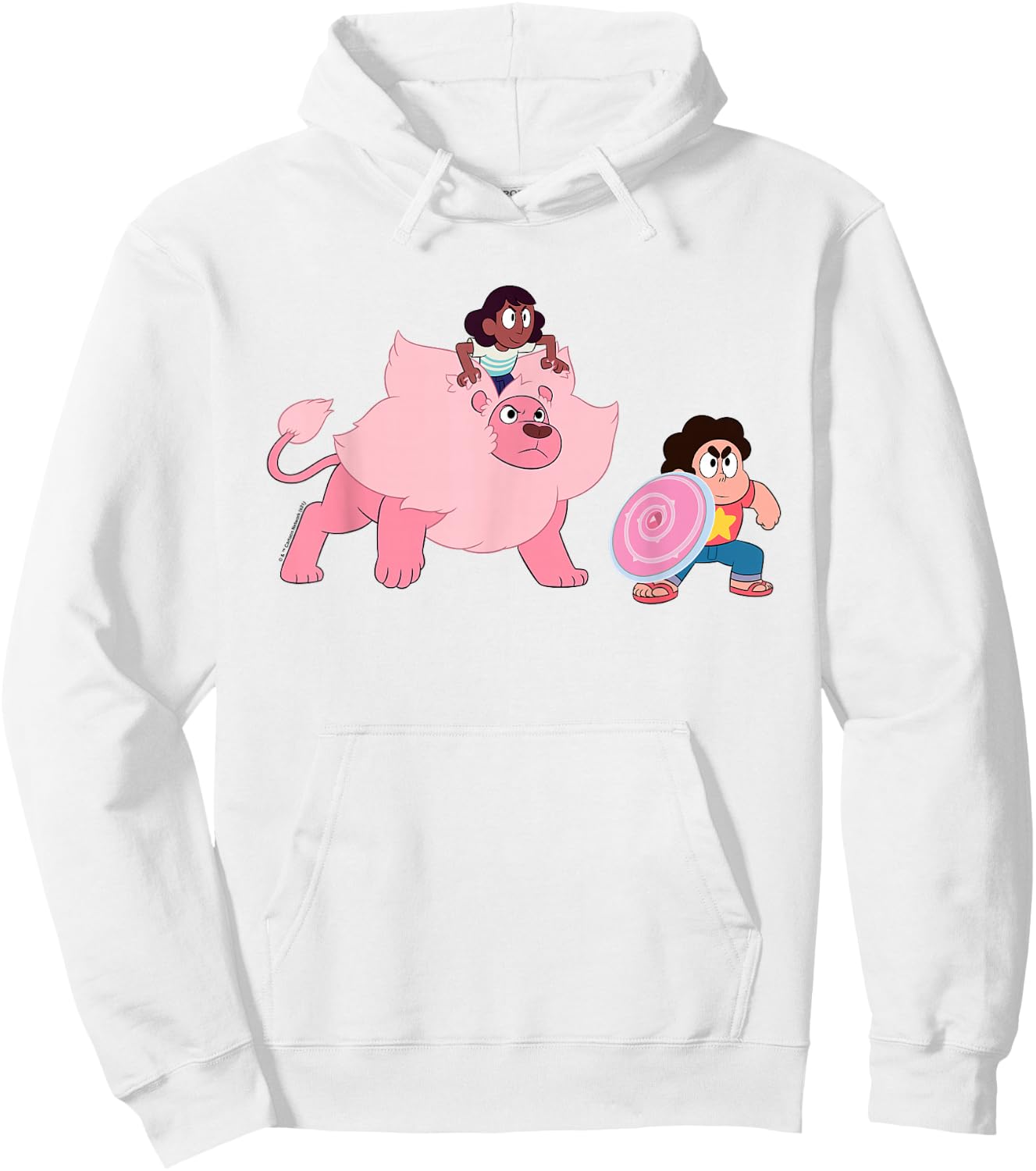 Steven Universe Connie, Lion and Steven Hoodie - Hoodie | White