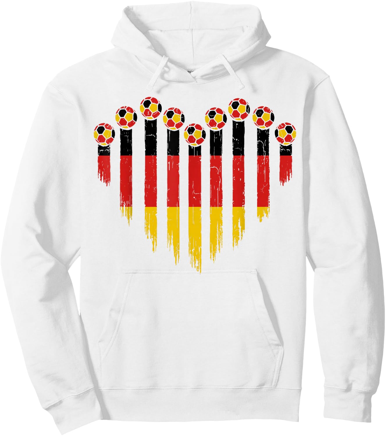 Deutsche Flagge Neuheit Deutschland Hoodie - Hoodie | White