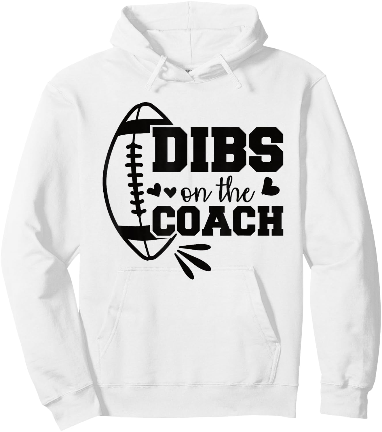 Football Coach Girlfriend Dibs On The Coach Hoodie - Hoodie | White