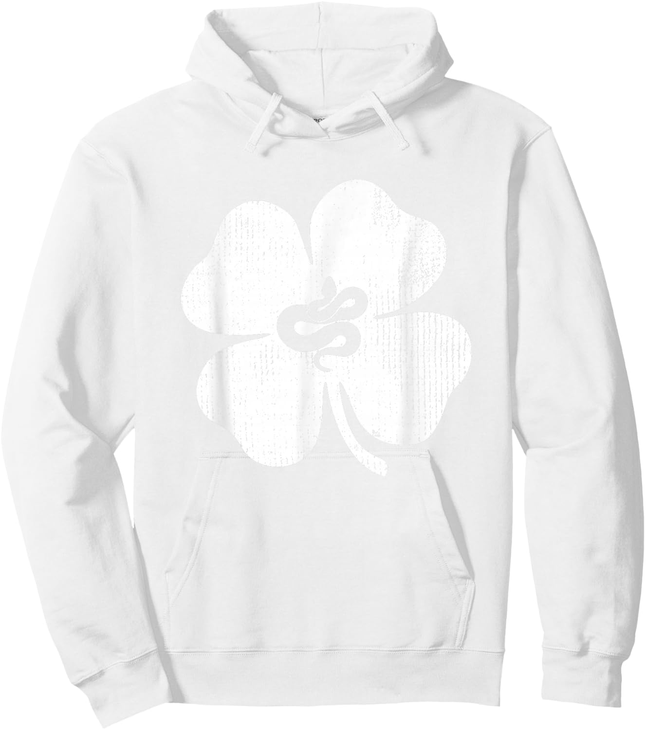 Snake Lucky Shamrock Leaf St Patrick's Day Funny Gift Hoodie - Hoodie | White
