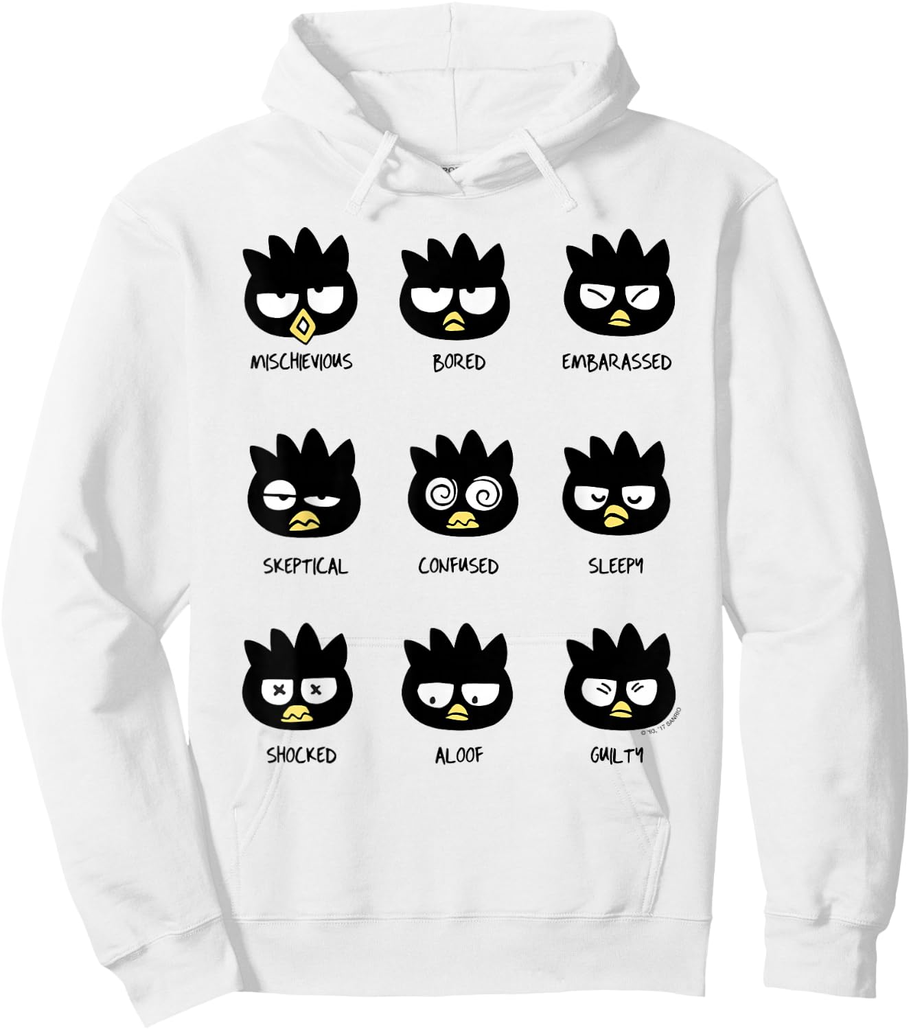 Badtz - Maru Different Moods Hoodie - Hoodie | White