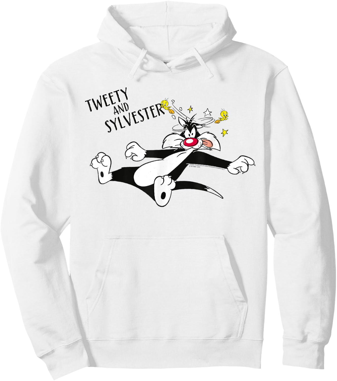 Looney Tunes Tweety And Sylvester Hoodie - Hoodie | White