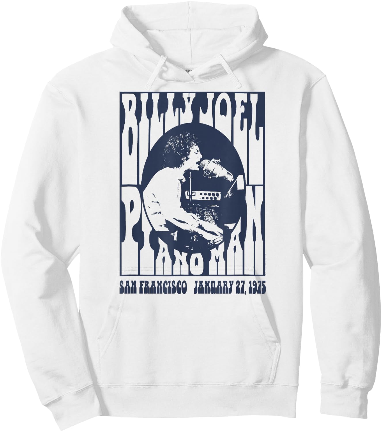 Billy Joel - Piano Man, 1975 Hoodie - Hoodie | White