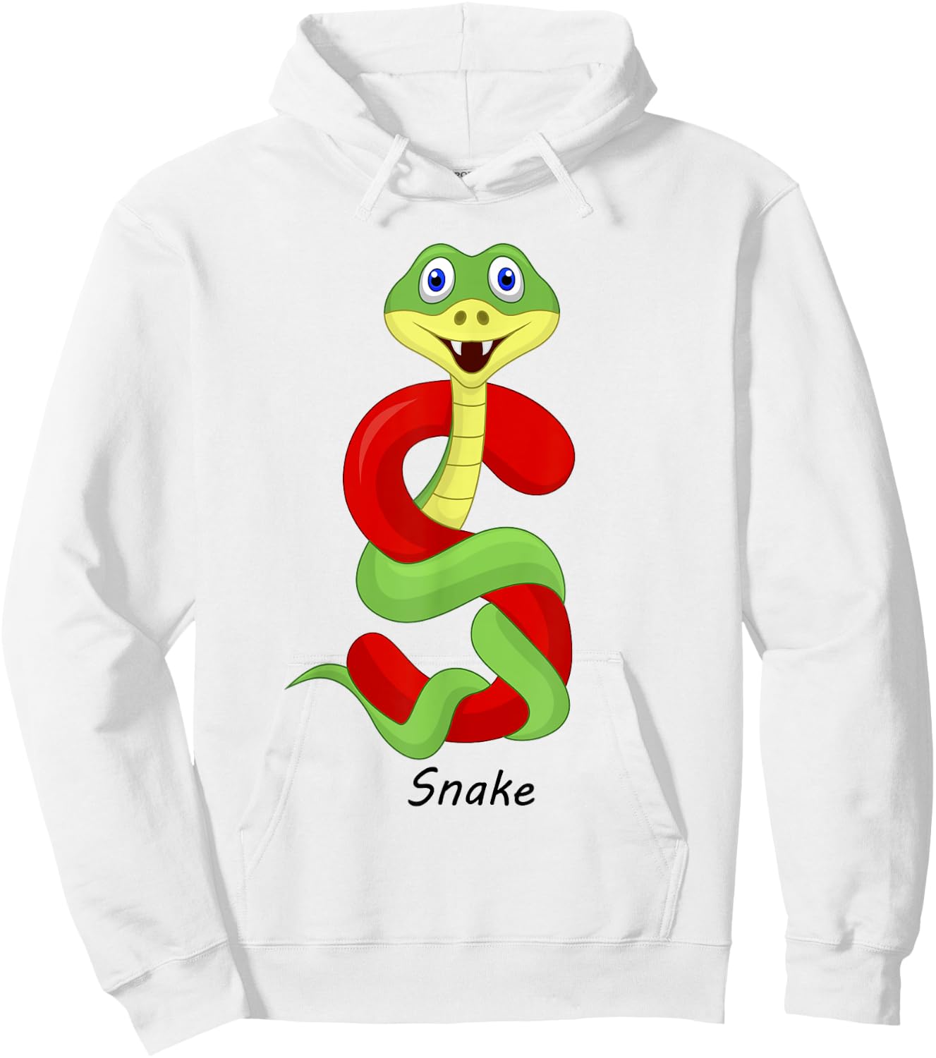 Children's Letters Motif S Like Snake Hoodie - Hoodie | White